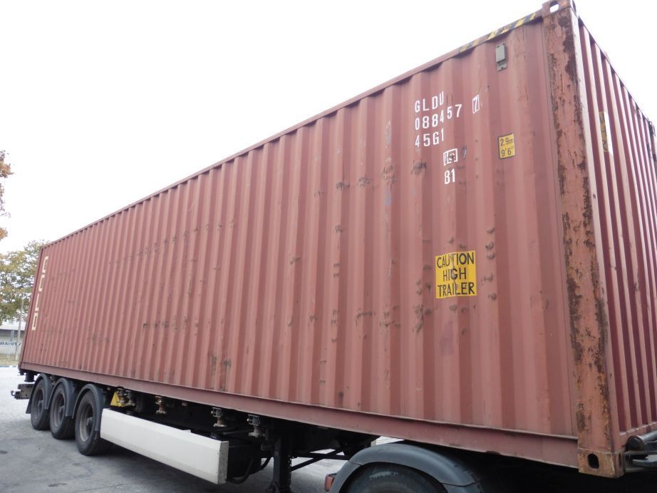 Kontener 40'HC, 12m magazyn budowlany, szczelny w 100%