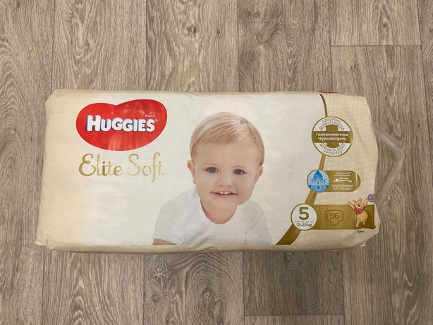 Підгузки Huggies Elite Soft 5 (15-22 кг) 56шт.