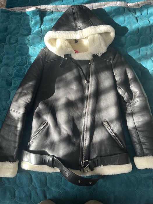 Жіноча дублянка натуральна авіатор