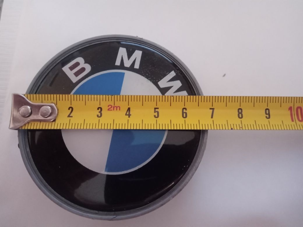 dekielki kołpak w alu felgię do Bmw średnia 6.9 cm niebiesko -białedek