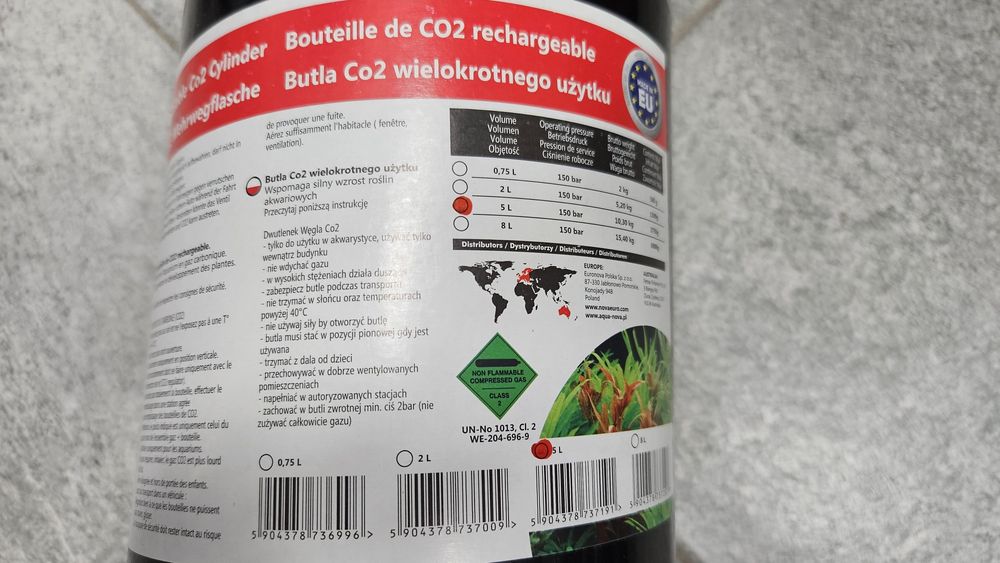 Butla CO2 akwarium