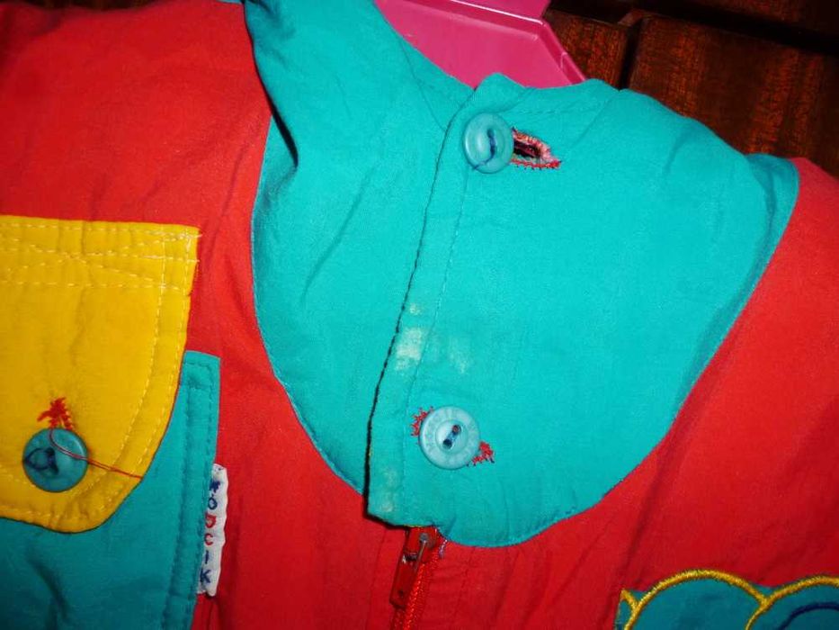 Б/у детский хлопковый весенне-осенне-зимний комбинезон с капюшоном