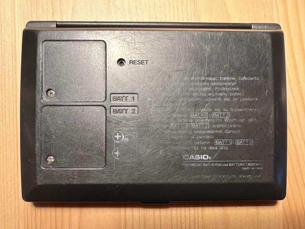 Casio DX-500PL - bank danych z polskim menu, sprawny, kolekcjonerski