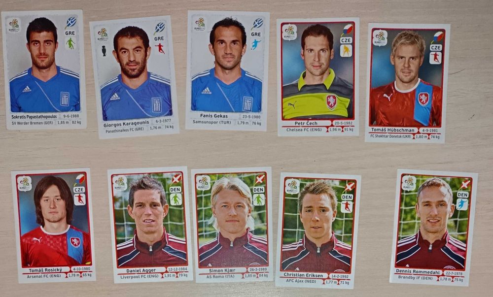 Cromos Euro/Mundial (Ler Descrição)