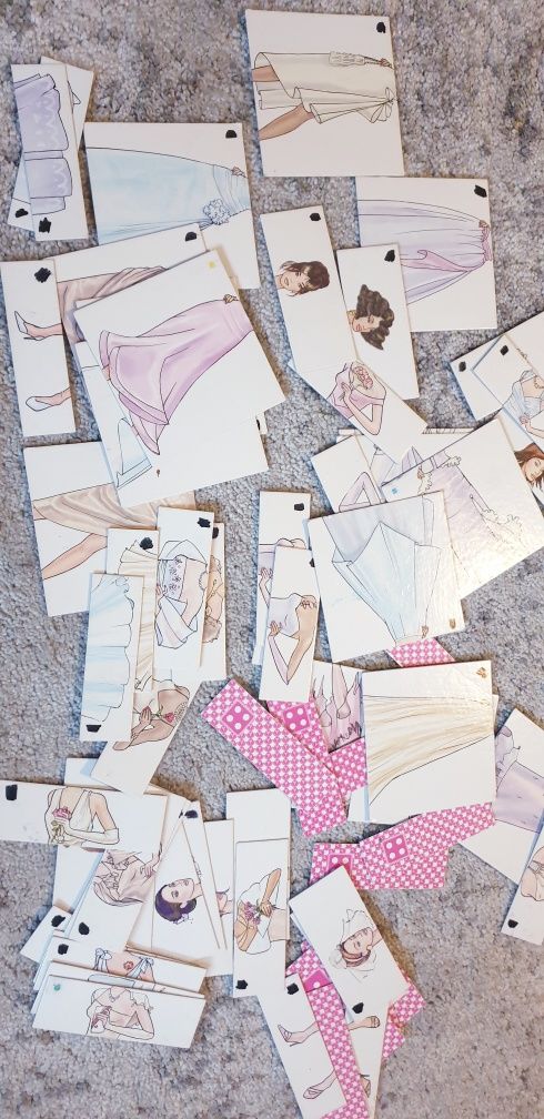 Ukladanka ubieranie lalek barbie gra puzzle przebieranie moda