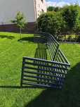 Balustrada metalowa antracyt 123x460x110cm
