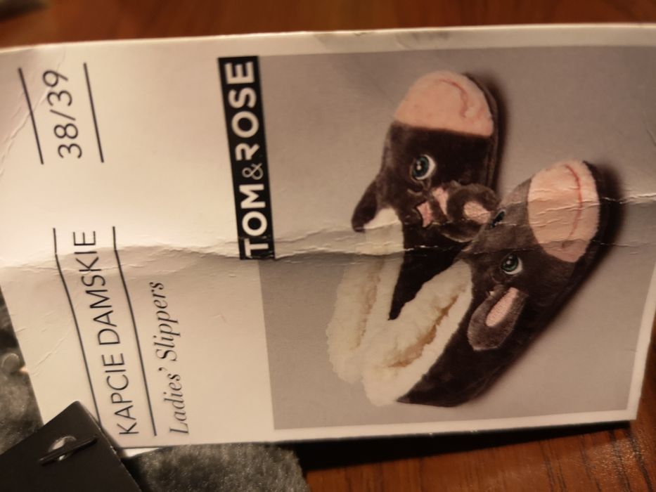 Ciepłe kapcie roz. 38-39