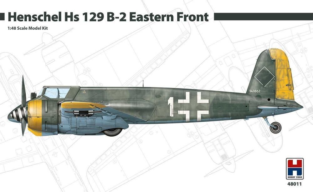 Hobby 2000 Henschel Hs 129 B-2 Eastern Front 1/48 model do sklej 48011