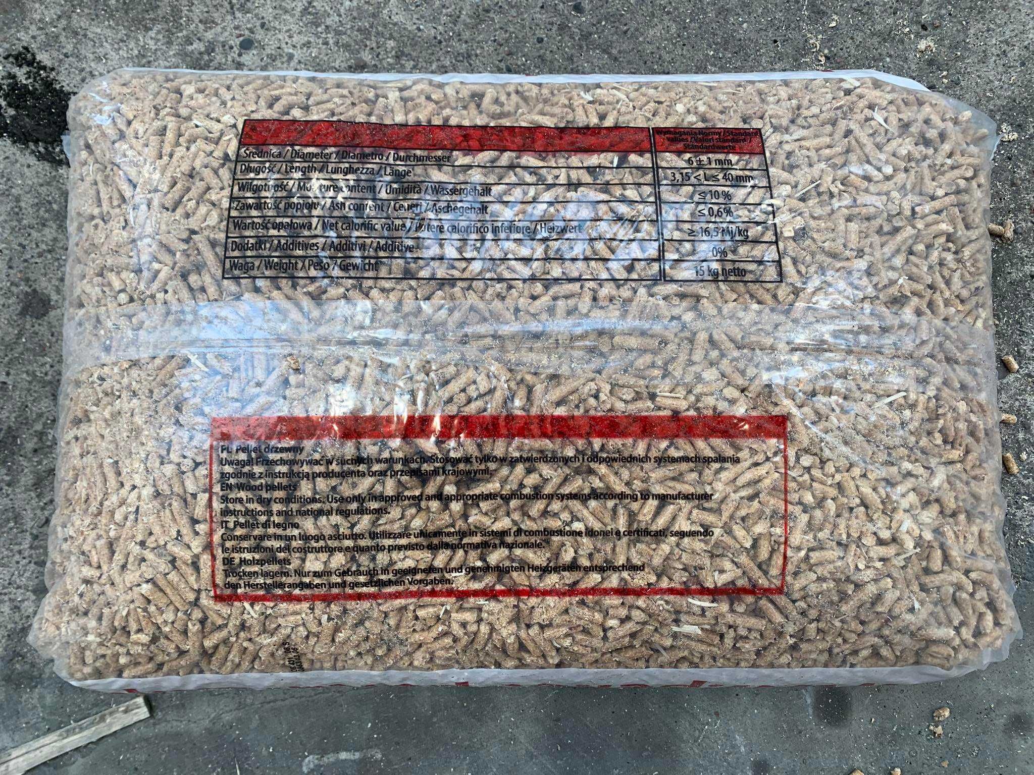Pellet Poltarex En Plus, DIN Plus. Czyste spalanie, mało popiołu.