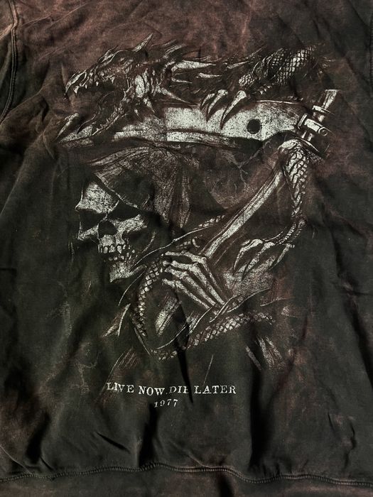 Худі Alchem з принтами / Готична кофта варенка XL gothic style