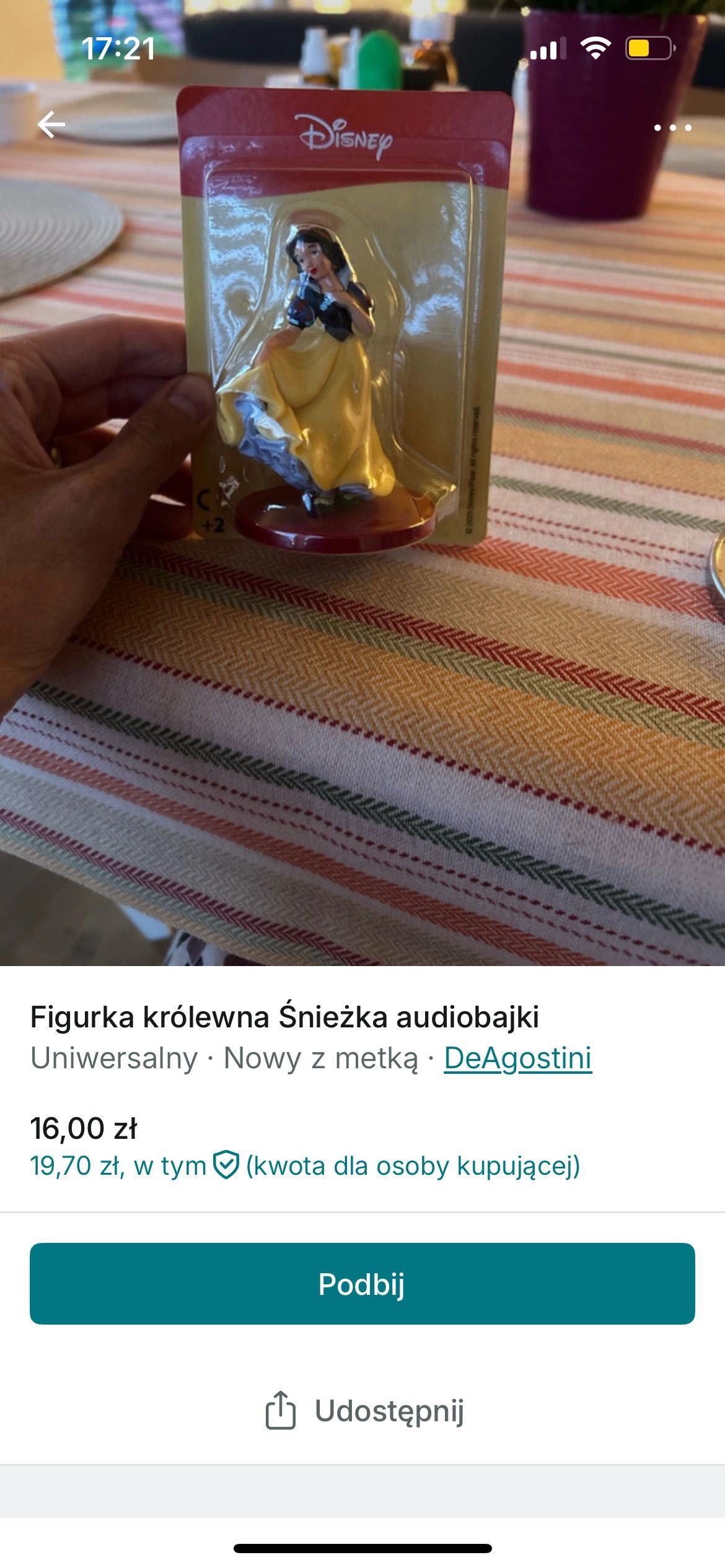 Figurka królewna Śnieżka