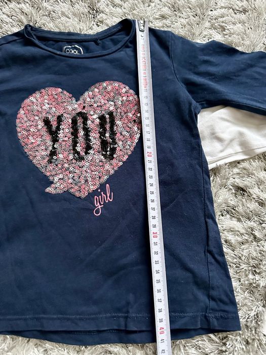 Cool Club 2 bluzki długi rękaw long 116