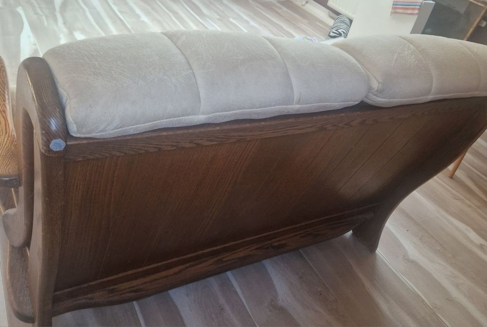 Sofa 3+2 podstawa dębow