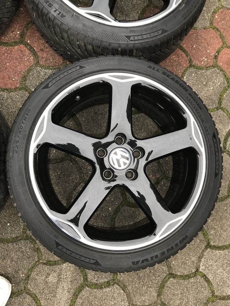 Koła Felgi Vw golf gti R-Line 18 cali 5x112 touran oryginalne opony