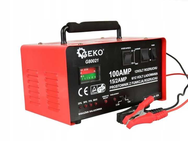 Prostownik samochodowy z rozruchem do akumulatorów 100A 6/12V 20-120Ah