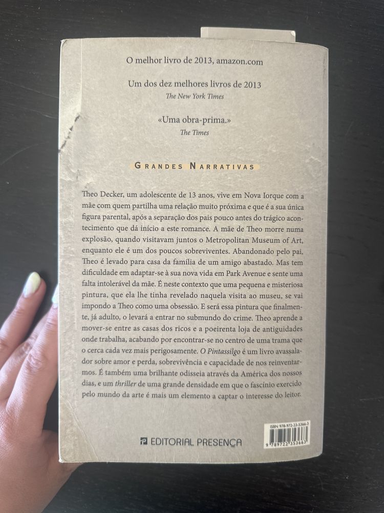O Pintassilgo de Donna Tart