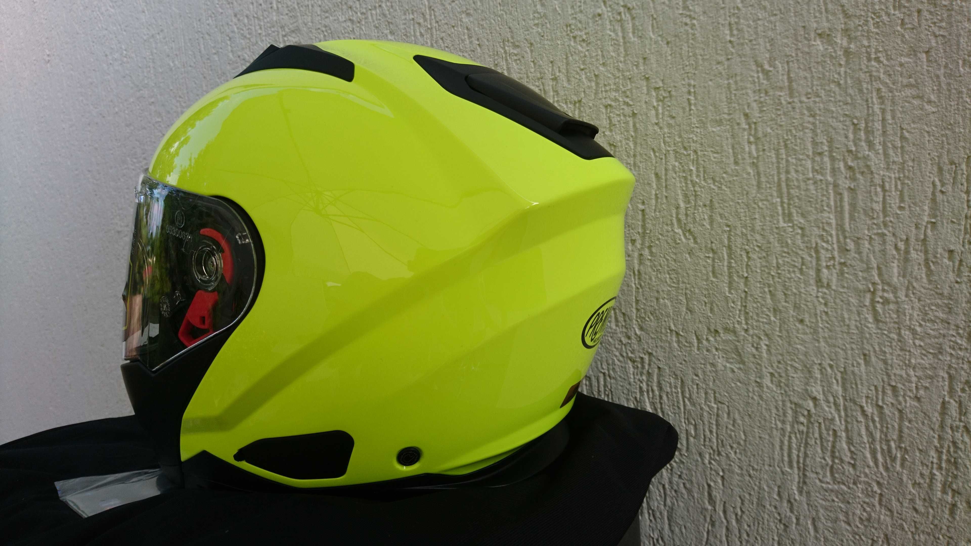 Premier Delta Fluo S kask flip-up blenda