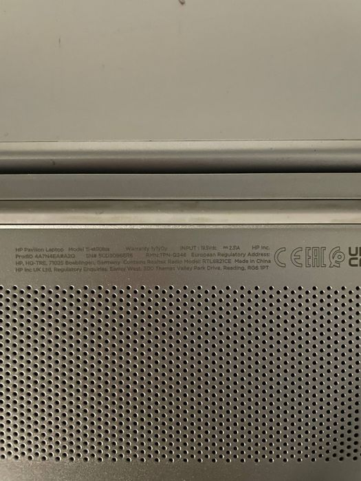 Ноутбук HP pavillion laptop 15 eh1108ua, не працює екран