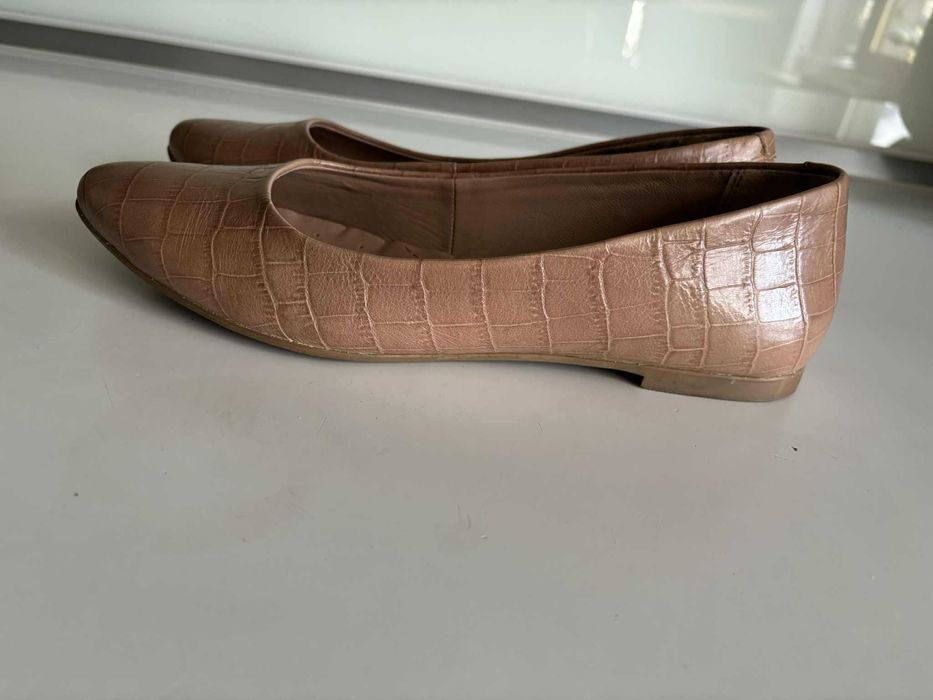 Lasocki baleriny rozmiar 38 nowe wężowa skórka, wkładka skóra