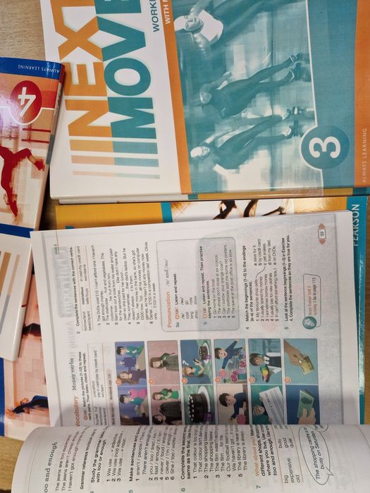 Next Move 1, 2, 3, 4 Workbook+ Students book