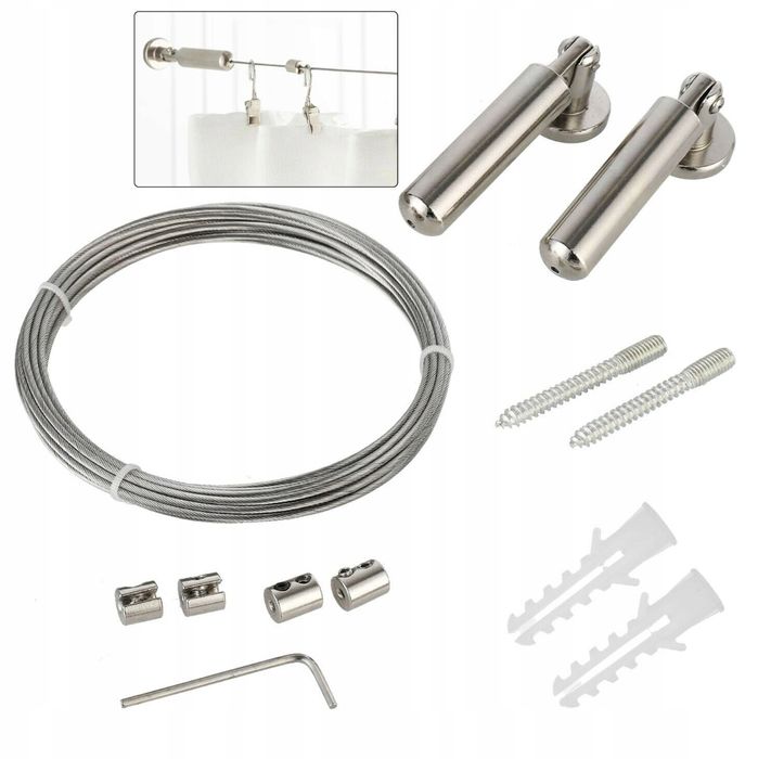 Linka Na Pranie Stalowa Sznurek Na Bieliznę 5 M Sznur Do Bielizny