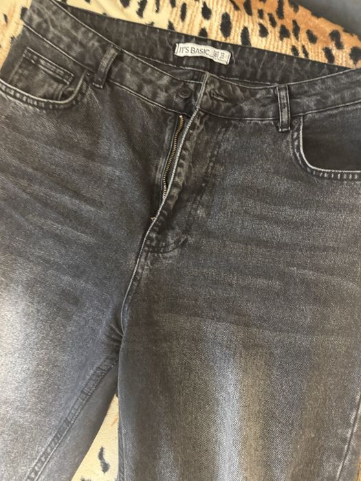Жіночі джинси Baggy. IT’S BASiC, сірого кольору, 44 розмір