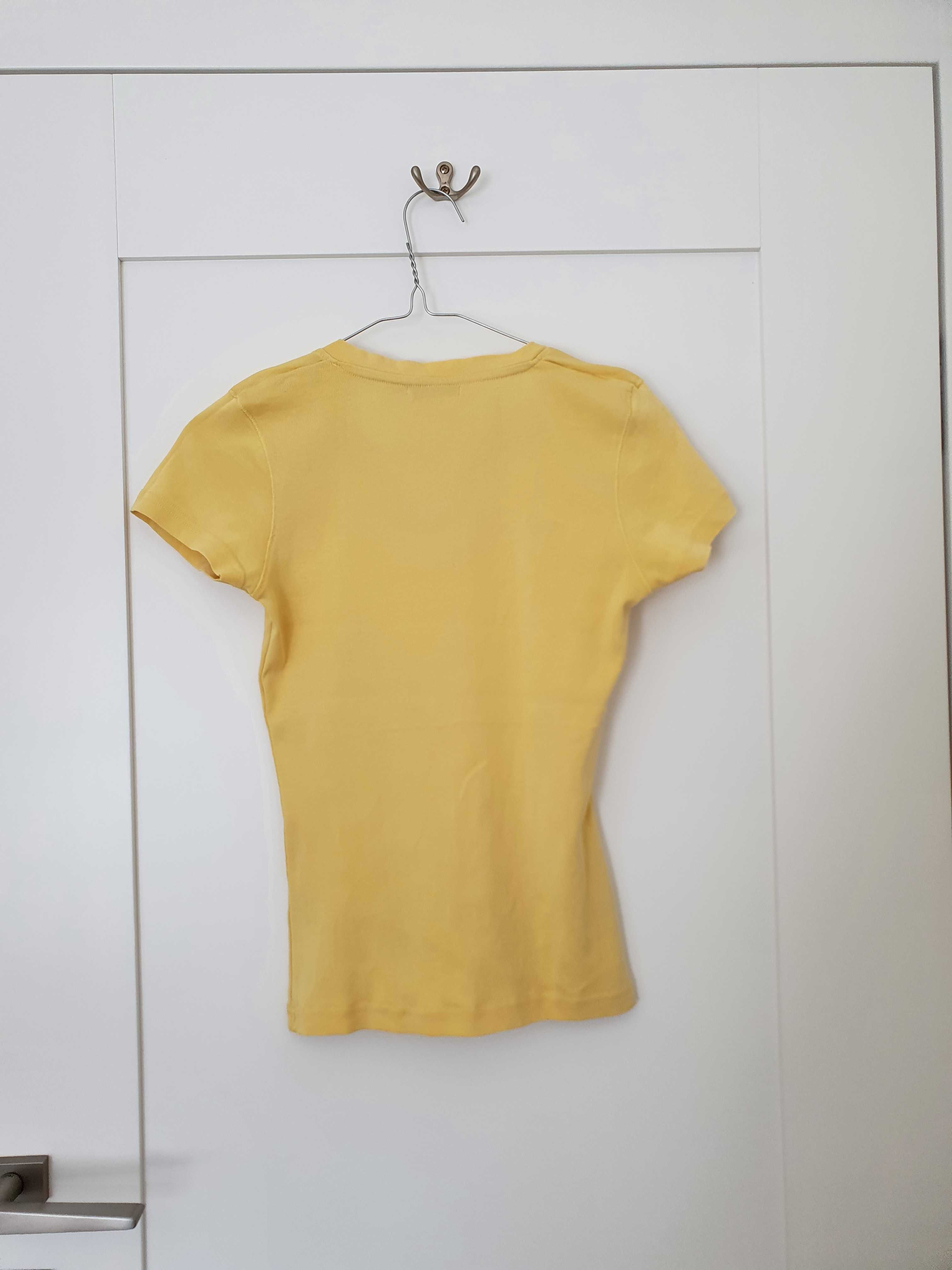 T-shirt koszulka żółta Reserved M