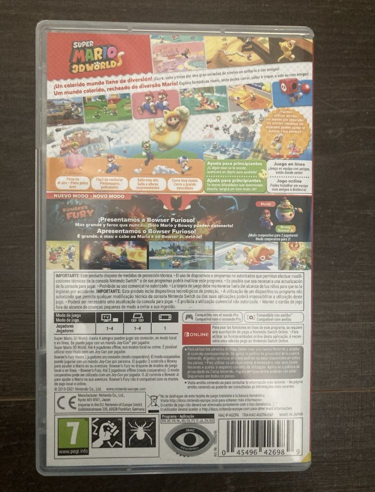 Super Mario 3D World + Bowser’s Fury - Jogo Nintendo Switch