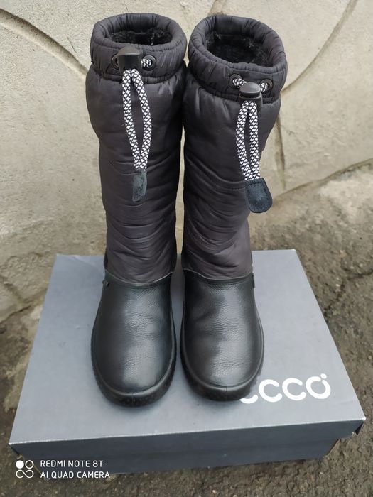 Ecco 31 33 чоботи на дівчинку зимові сапоги теплі ботинки взуття ессо