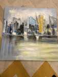 Obraz malowany 90x 90 cm