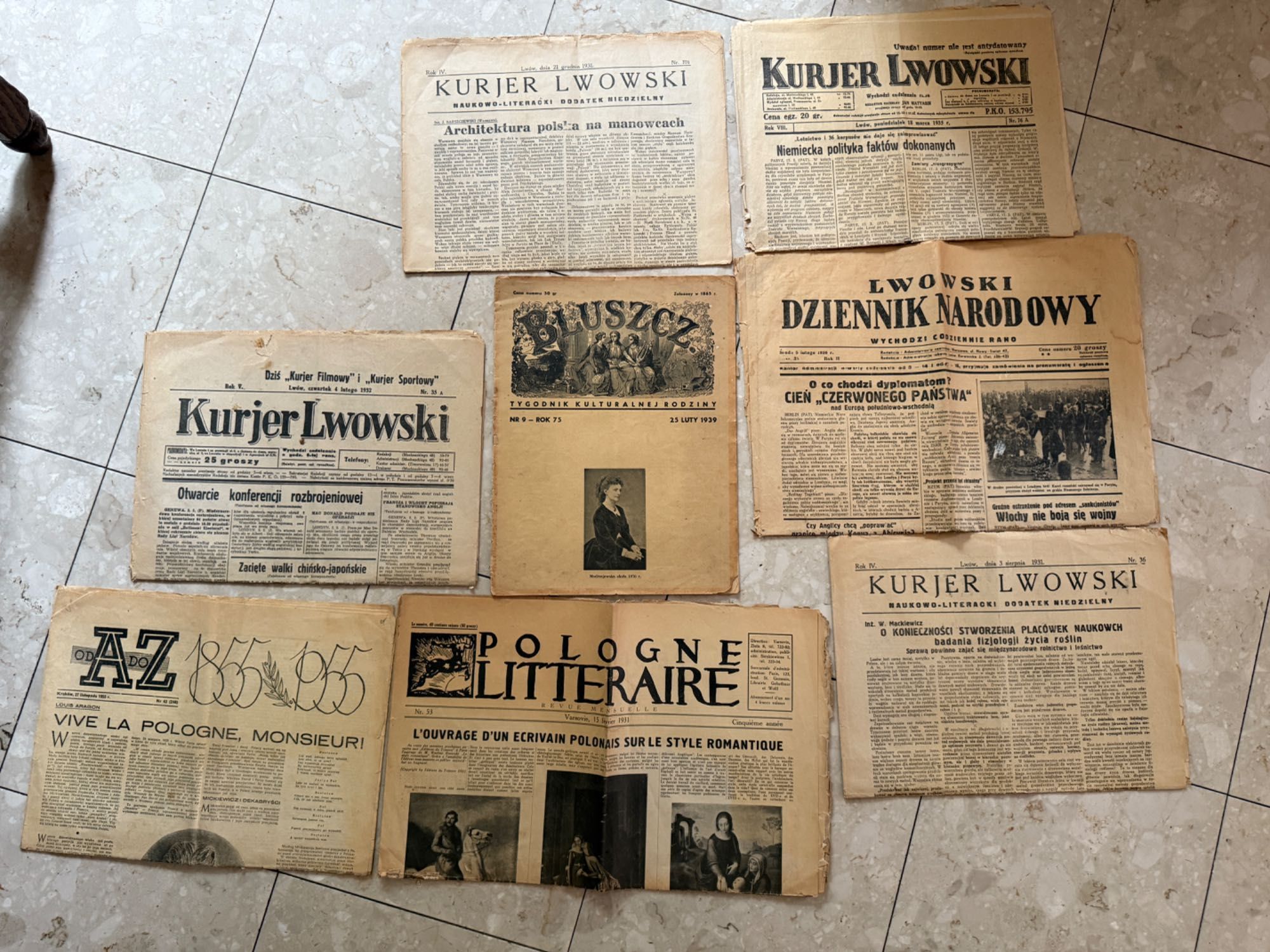 Stare gazety lata 30-te