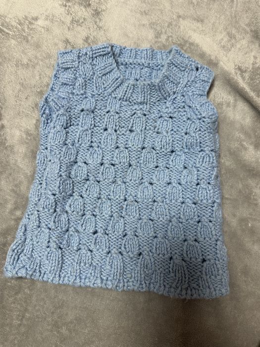 Желетка вязана,розмір 74-80