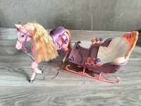 Barbie dziadek do orzechów Marzipan i Candy Sleigh Horse cukierkowe sa
