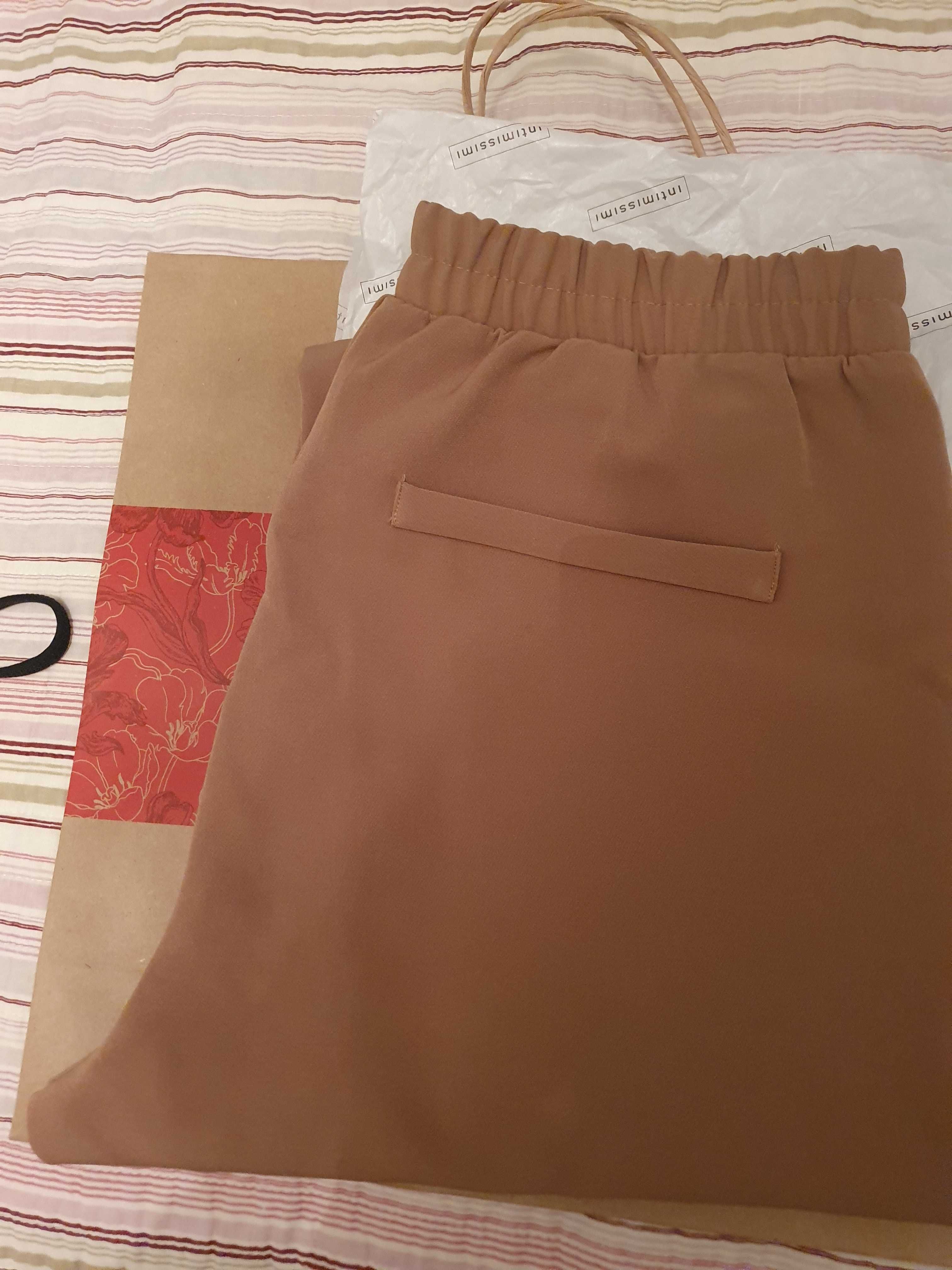 Spodnie IntiMissimi,r.S/Mkolor camel Nowe