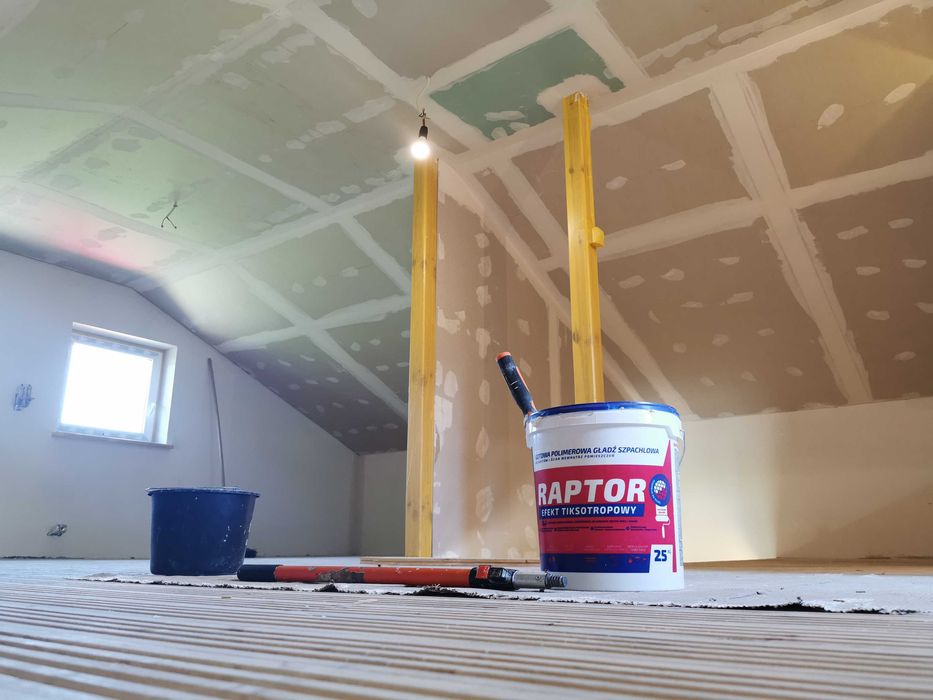 Usługi wykończeniowe – zabudowy, sufity, szpachlowanie, malowanie