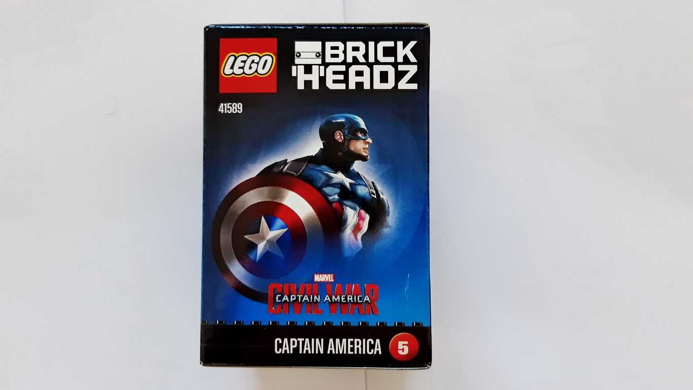 LEGO BrickHeadz Marvel Civil War 41589 Captain America selado
