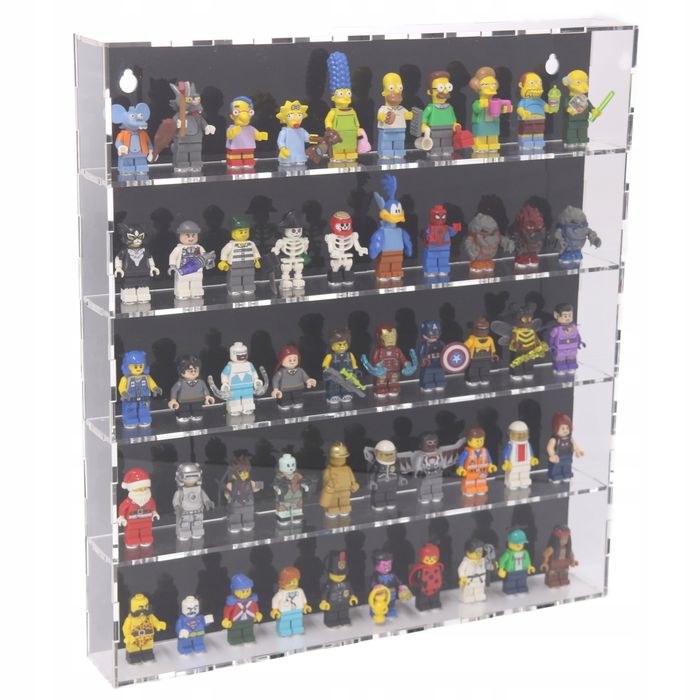Duża Gablota Pojemnik Witryna Na 50 Lego Minifigurki Figurki