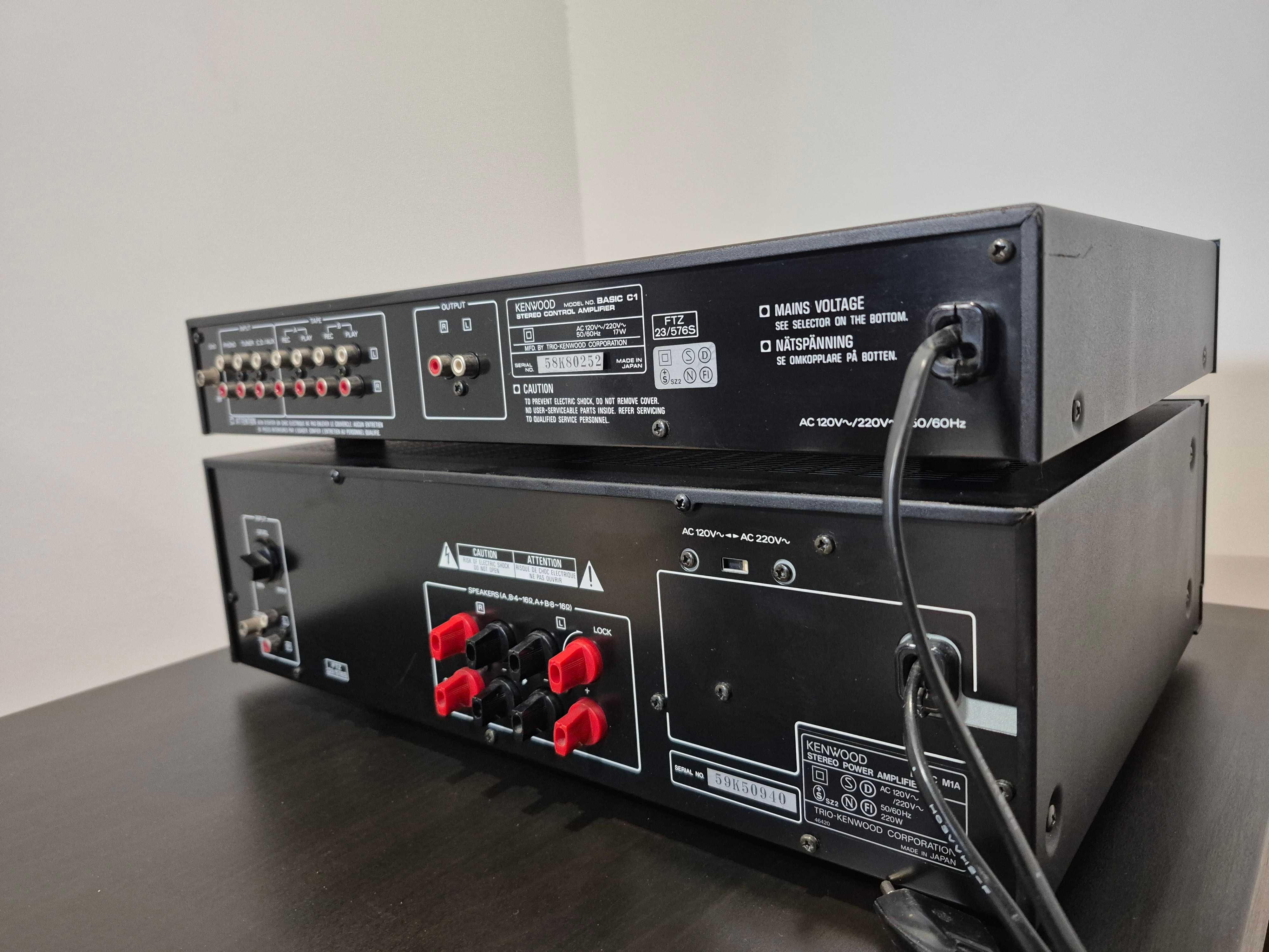 Kenwood Basic M1A + Basic C1 końcówka mocy i przedwzmacniacz