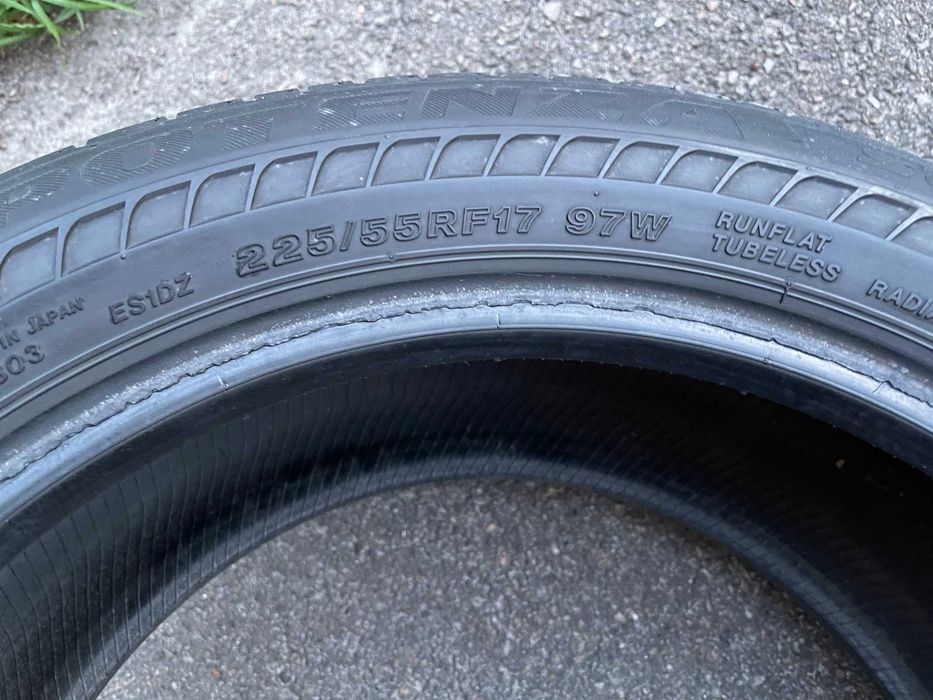 Шини (покришки) BRIDGESTONE 225/55 R17 97W RUNFLAT. 2шт.