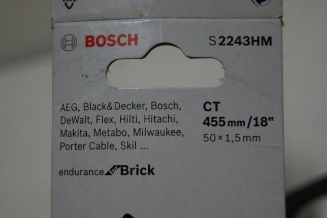 BOSCH 2243 noz pila szablasta cegła beton makita hilti milwaukee flex