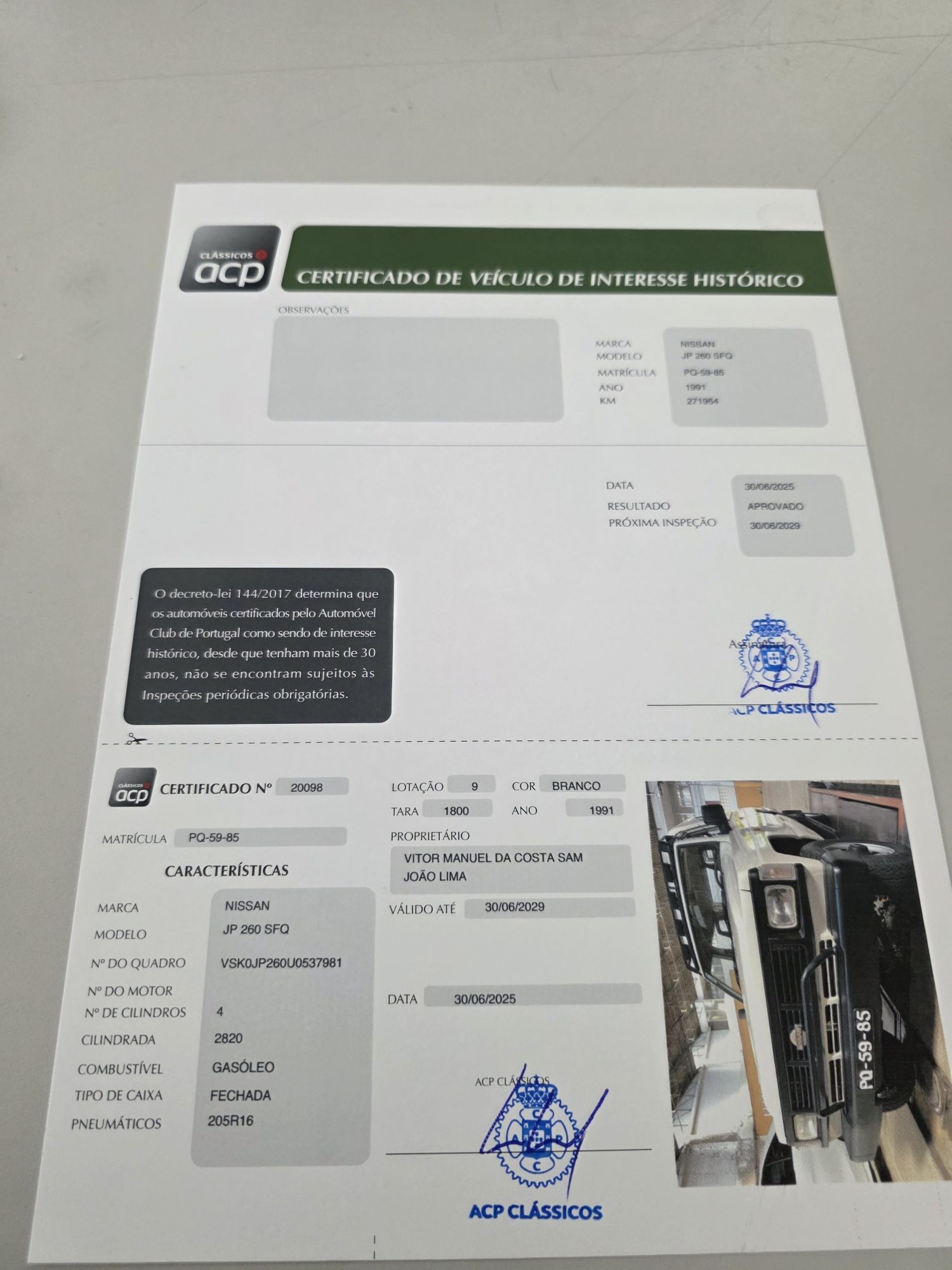 Vendo Nissan Patrol 2.8 4x4  9 lugares certificado pelo ACP