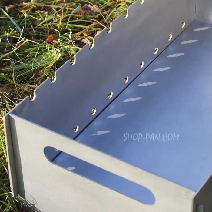 Мангал разборной туристичний з нержавійкина 10 ш *Південий*+Розпалювач