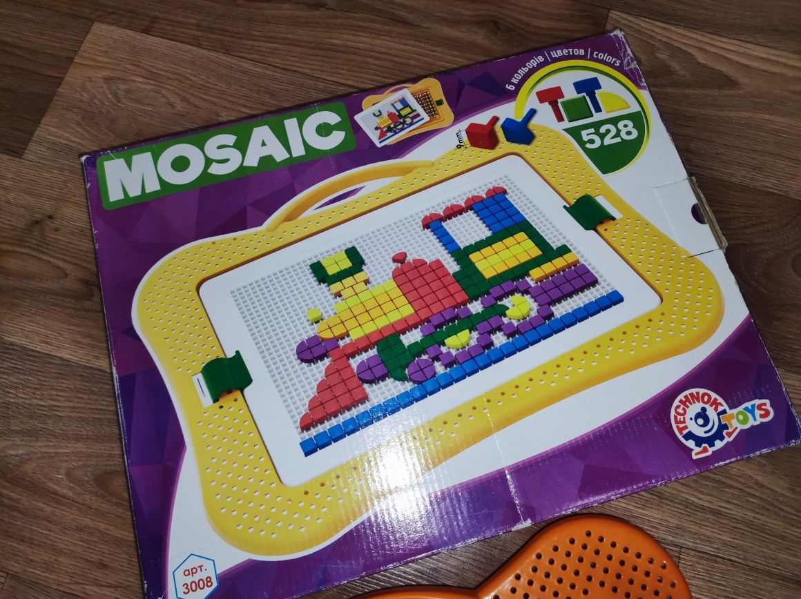 Мозаїка Technok toys пенал-чемодан, 528 фішок, мозаика