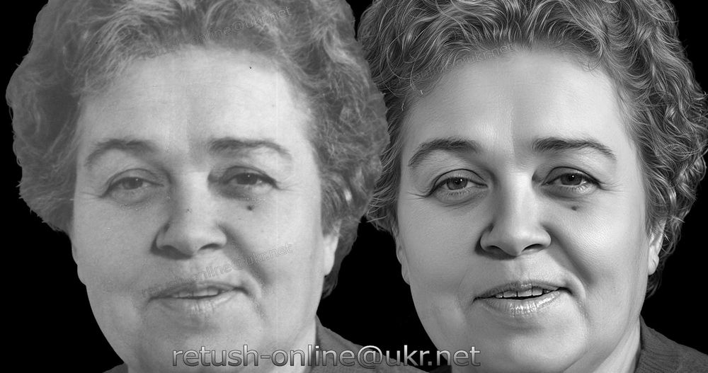 Ретуш фото на памятник .