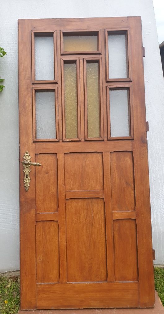 Drzwi drewniane dębowe lewe