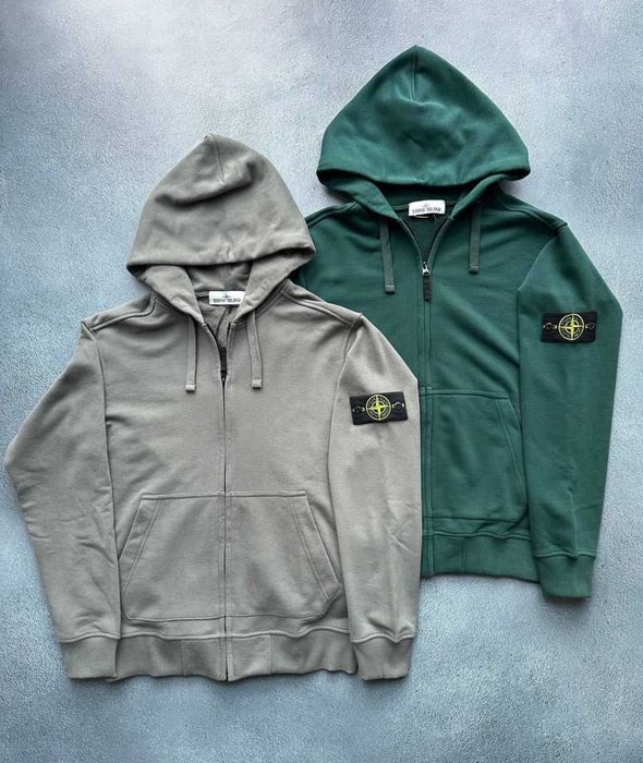 ‼️SALE‼️Зип худи Stone Island на молнии. Кофта Стон Айленд (Люкс 1в1)