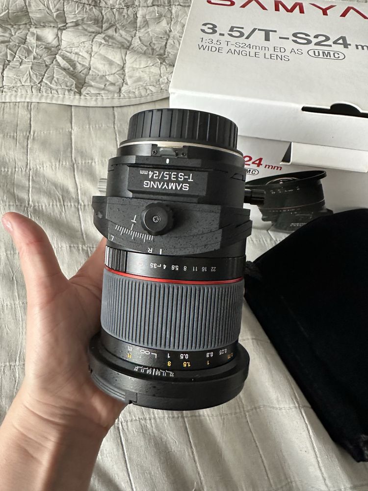 Obiektyw samyang 3.5/T-S24mm ED AS Canon