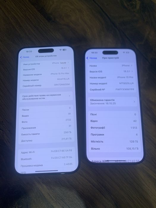 Iphone 15 pro і iphone 15 pro max