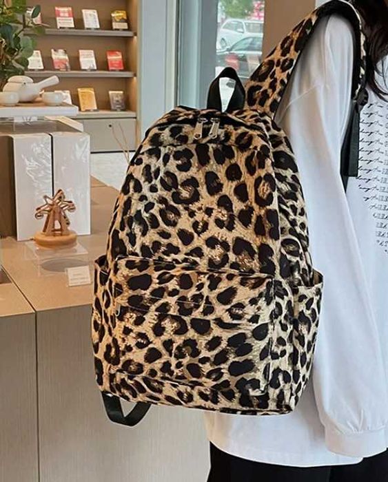 Великий леопардовий рюкзак, анімалістичний принт