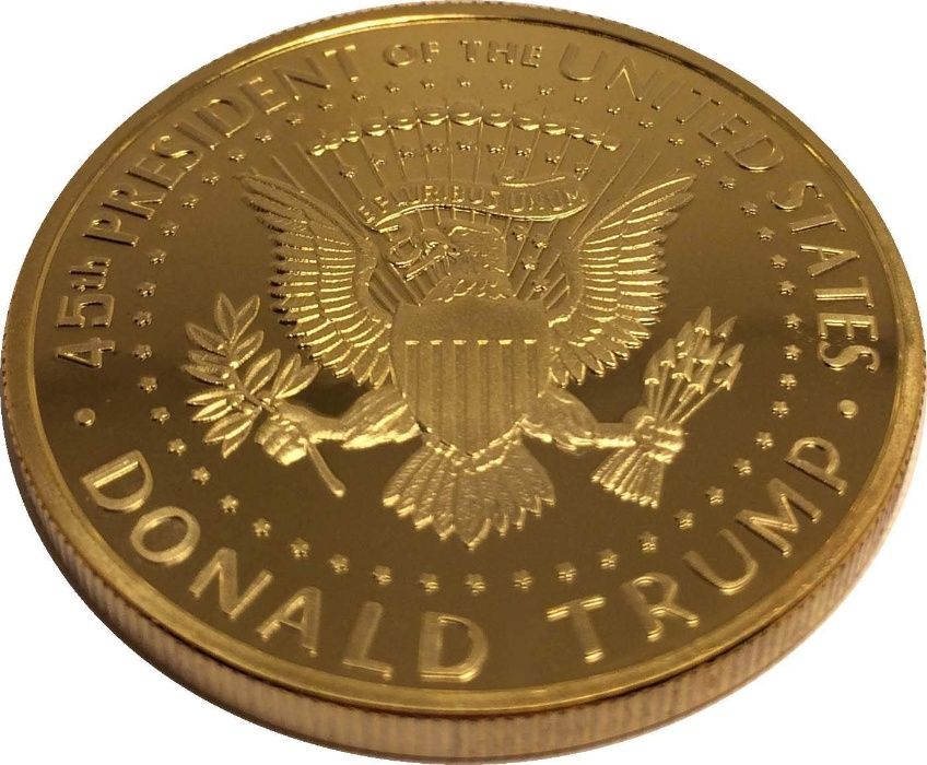 Moedas Donald Trump (4 Variedades Disponiveis)